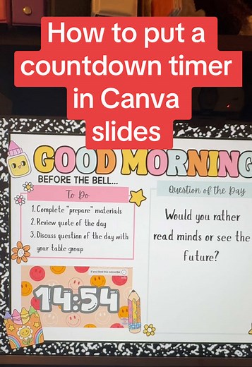 Teacher Canva Tips: Countdown Timer & YouTube Video Embed