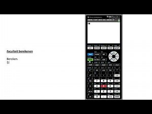 Faculteit berekenen (TI-84 Plus CE-T)
