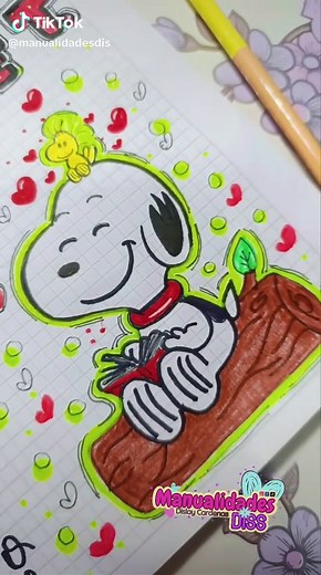 Portadas lindas de Snoopy para manualidades
