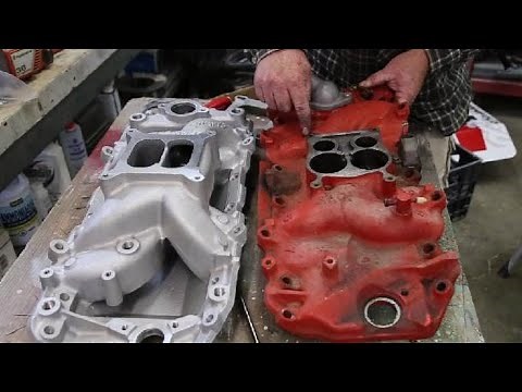 Swapping a Stock Intake for a new Edelbrock intake on a 454