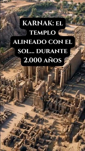 KARNAK: el templo alineado con el sol… durante 2.000 años #civilizaciones #arqueologia #egipto