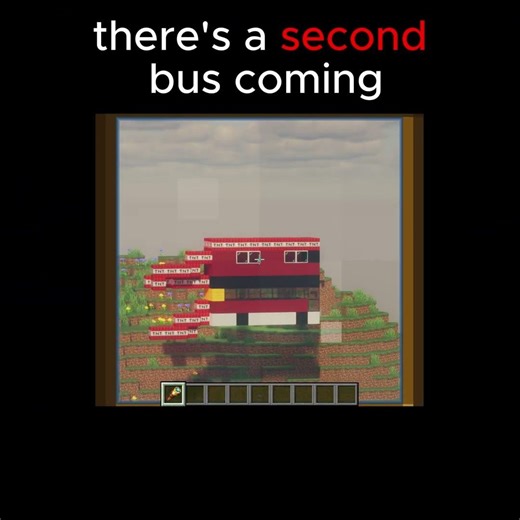 there's a second bus coming #minecraft #memes #funny