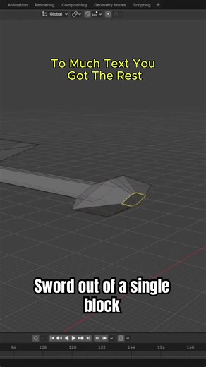 Sword in blender. How to make a sword in blender easy #blender #blendertutorial r