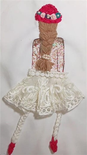 beautiful embroidery of a doll💖 cute girl #new design #beautiful creativity