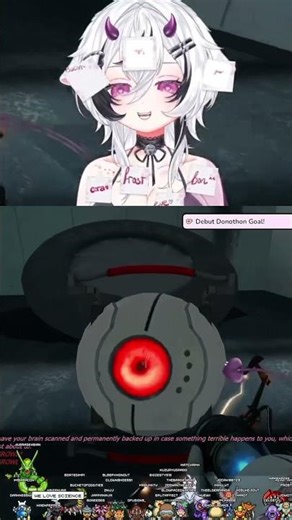 Glados got that DAWG in her 😭 #vtuber #twitch #portal #funny #envtuber