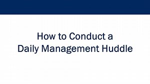 Tier 1 Huddle Example