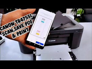 How to Scan to Phone, Save as PDF & Print with Canon TR4755I