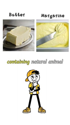 Butter vs Margarine 🤔 Difference