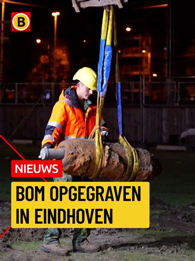 Bomopgraving en gecontroleerde ontploffing in centrum Eindhoven