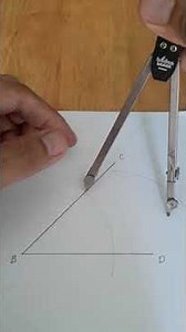 How to divide/bisect an angle using drawing compass?