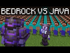 1 Minecraft Bedrock Player vs 100 Java Players