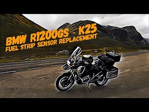 BMW R1200GS (K25) Replacing a faulty fuel level strip sensor.