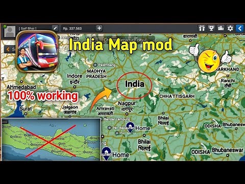 How to Add India Map mod in Bus Simulator Indonesia 😱
