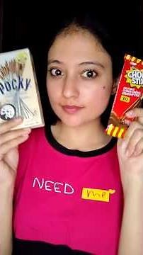 Chocolate Stick Battle: Pocky vs Chocky Sticks✌️ #food #review #shorts