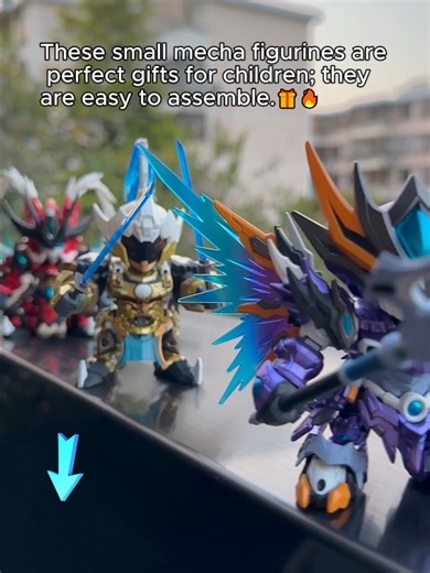Beginner-Friendly Mini Mecha Figures for Easy Assembly