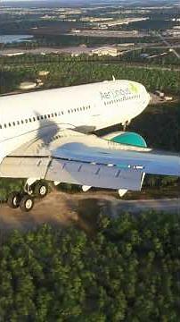 hard landing airbus a330 at orlando international airport #aviation #msfs