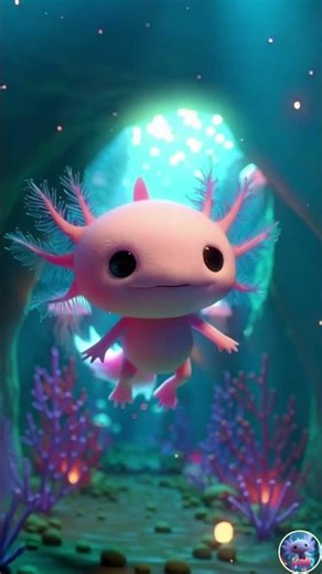 Cute Axolotl - Lumi Just Keep Swimming #axolotl #axolotlpet #axolotltank #axolotlpet