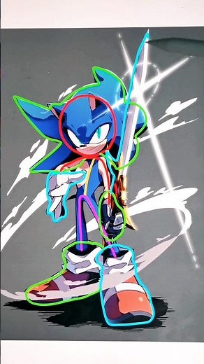 drawing sonic x sword #shorts #drawing #sonic #art #sonicthehedgehog
