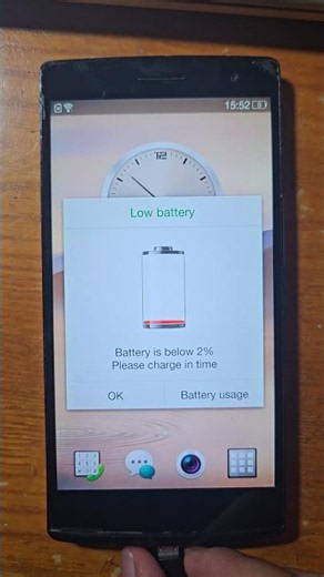 Oppo Find 7a Battery low & empty! #shorts