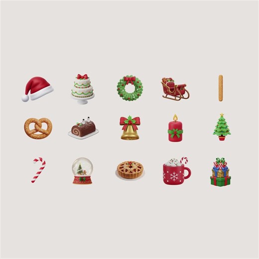 3D Christmas Emoji Sticker Pack | Ios 18 Imessage (digital Download) - Etsy