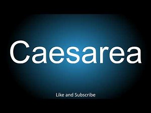 How to correctly pronounce in Latin and English - Caesarea.