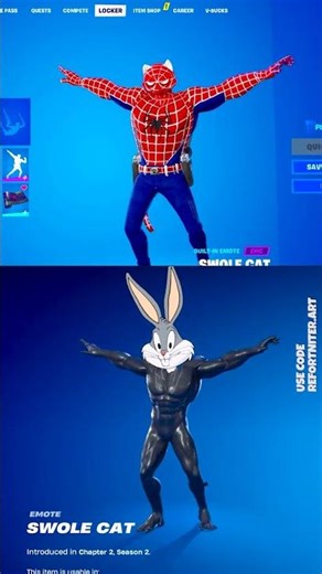 Iconic Bugs Bunny Built-In Emotes in Fortnite, part 1
