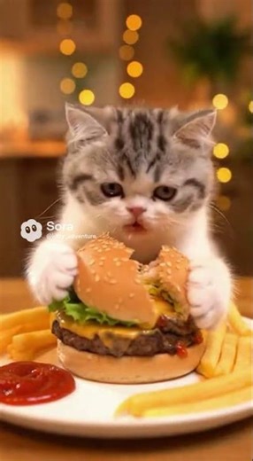 hamburger cat