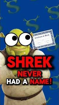 Did Shrek EVER Have a Name? (Shrek Forever After) #shrek #filmtheory #shrekforeverafter