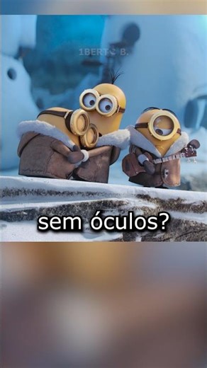 você já viu o trio de MINIONS sem ÓCULOS