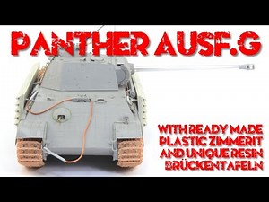 Let's build Panther Ausf.G with ready made Zimmerit and Bruckentafeln, 1/35 scale, Takom 2134