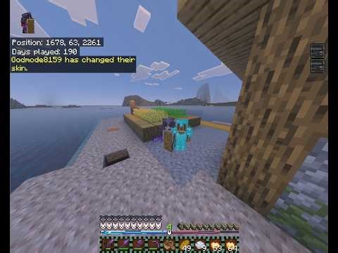 Playing minecraft by myself on a realm code is gC4Mhw84SmeWhdg