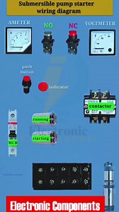 Submersible pump starter wiring #reelstrending #reelsviralシ #reelsvideoシ #reelsfbシ #electronic #electrohouse #Electric #reelsvideos #electrician #electronicmusic #reelsviral #electronics #reelsfb #electricianlife #electrical | 𝐄𝐥𝐞𝐜𝐭𝐫𝐨𝐧𝐢𝐜 𝐂𝐨𝐦𝐩𝐨𝐧𝐞𝐧𝐭𝐬