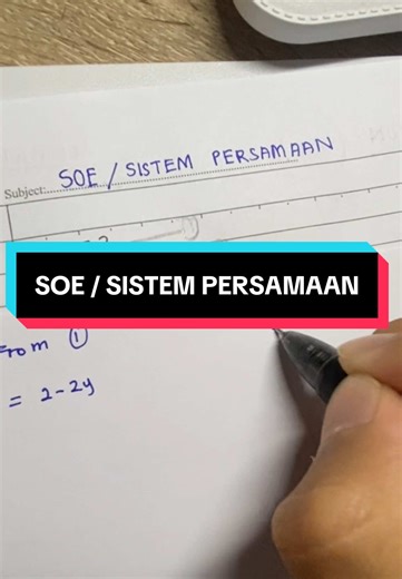 ADDMATHS Form 4: Kaedah Penggantian dan Penghapusan
