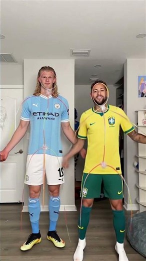 Haaland and Neymar's Glow-in-the-Dark Dance #haaland #neymar