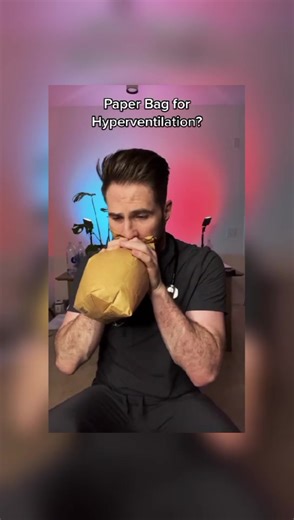 4.1K views · 112 reactions | Breathing into paper bag during panic attack. #hyperventilation #panicattack #anxiety #anxietytips #scienceexplained | The DOC | Facebook
