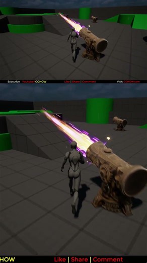 Canon Beam VFX in Unreal Engine 5 Niagara