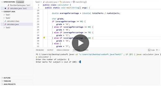#codsoft #codsoft #javadevelopment #programming #java #internship | Swati Jena
