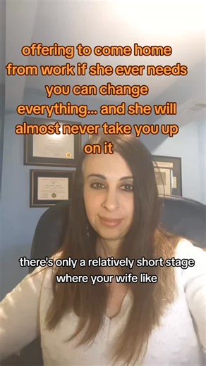 There is no other stage where women need to know that their husband will come home from work if they need him to. Before kids, if your girlfriend or wife needs you to take off work multiple times a month because she is overwhelmed, this likely indicates depression or even a personality disorder and should be examined in therapy right away. And when you have school aged kids, if she needs you to do this, same issues apply. But when your wife has babies, she may well ask for extra physical and emo