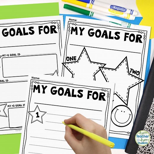 Kids Goal Setting Printable: Student Goal Tracker in 3 Designs (digital Download) - Etsy