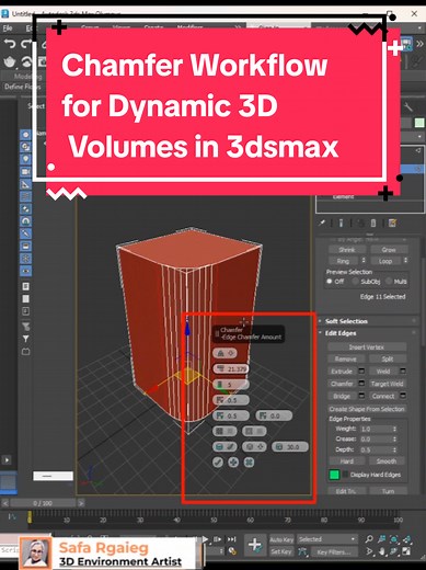 Dynamic 3D Volumes: Chamfer Workflow in 3ds Max