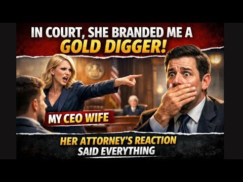 In Court, My CEO Wife Branded Me a Gold Digger—Her Attorney’s Reaction Said Everything