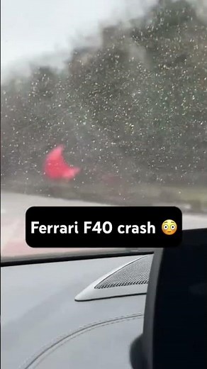 Ferrari F40 CRASHES in UK #ferrari #hypercar #supercar #racecar #ferrarif40 #car #automobile