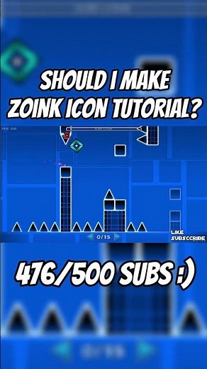 Zoink Icon tutorial? #geometrydash #sehar #bome #gd #gaming #gdupdate #extremedemon