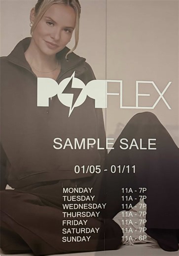Popflex sample sale @POPFLEX Active #popflex #samplesale #activewear #gooddeal #greatdeals