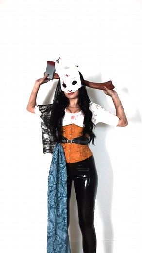 Happy Halloween! 🪓 Lea Martinez 's incredible cosplay of The Huntress is an absolute treat! | Dead by Daylight