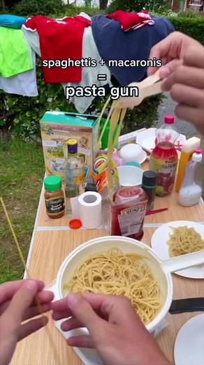 Unique Pasta Shooter Invention: Spaghetti Gun Fun