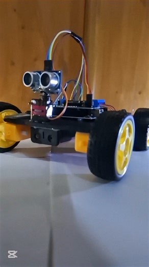 Homemade Obstacle Avoiding Robot With Bluetooth control🔥 || #shortsfeed #shorts #technology