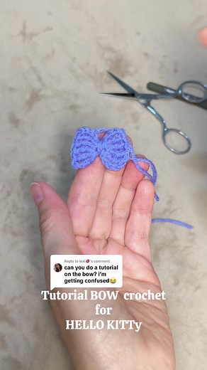 Tutorial BOW Crochet untuk Hello Kitty