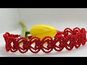 DIY Macrame choker | Macrame necklace | Easy tutorial