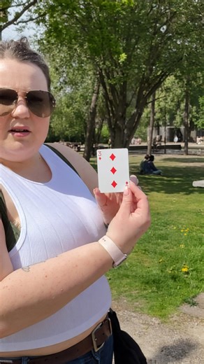 Card magic with a fiery surprise ending